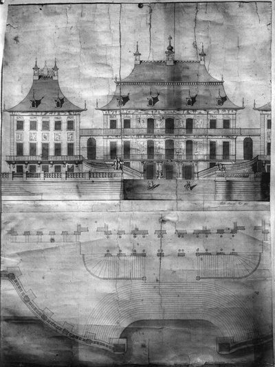 Riverside Palace (after 1721) by Matthäus Daniel Pöppelmann